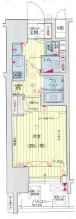 阿波座駅 徒歩5分 2階の物件間取画像